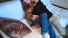 Teenage couple fucks