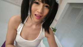 Young brunette doll enjoys Asian cum on faceР’В 